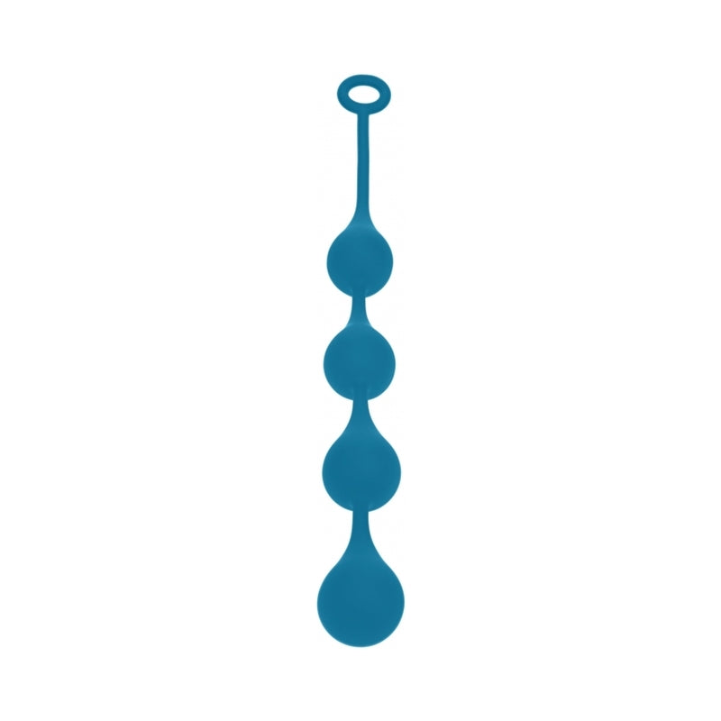 LEVELZ Waterdrop Silicone Anal Balls XLarge 50mm Teal by Shots America LLC