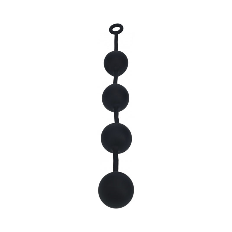 LEVELZ Round Silicone Anal Balls XXLarge 60mm Black by Shots America LLC