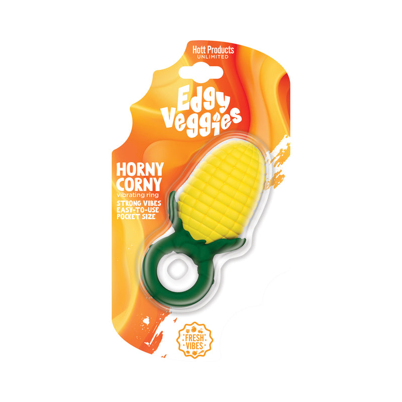 Edgy Veggies Horny Corny Vibrating Ring by Hott Products Unlimited