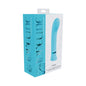 Loveline Divine Rechargeable Silicone Ribbed G-Spot Vibrator Blue by Shots America LLC