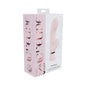 Loveline Mystique Rechargeable Silicone Ribbed Rabbit Vibrator Pink