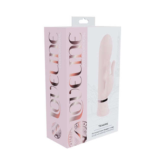 Loveline Tendre Rechargeable Silicone Rabbit Vibrator Pink