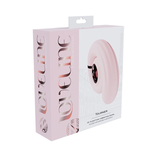 LoveLine Tourner Rechargeable Silicone Vibrating Swirl Pink by Shots America LLC