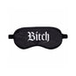 Ouch! Bitch Printed Mask Satin Black