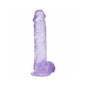 RealRock Realistic 5 in. Dildo with Balls Purple by Shots America LLC