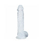 RealRock Realistic 5 in. Dildo with Balls Clear by Shots America LLC