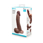 b-Vibe Slipskin Realistic Silicone Dildo 9 in. Curved Brown by COTR Inc.
