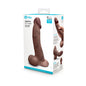 b-Vibe Slipskin Realistic Silicone Dildo 10 in. Curved Brown by COTR Inc.