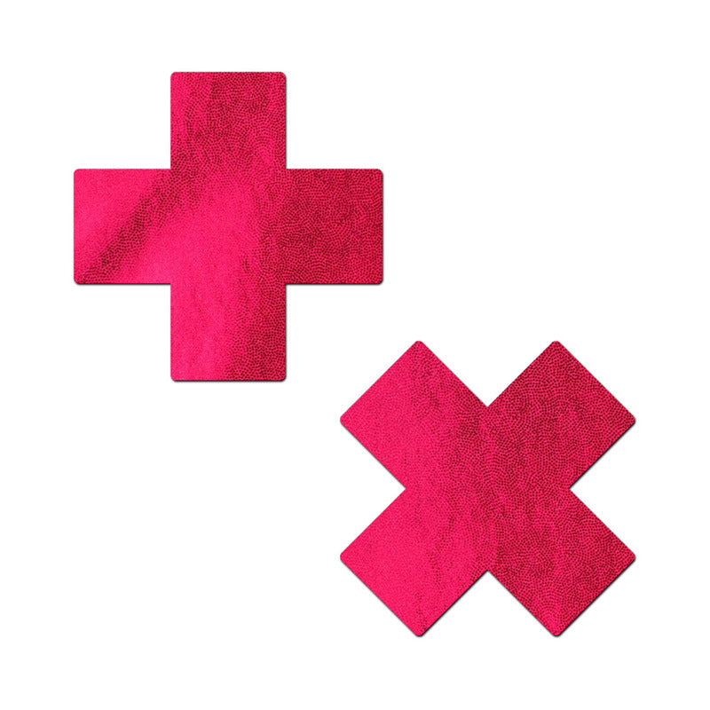 Pastease Plus X: Liquid Red Cross Nipple Pasties by Pastease