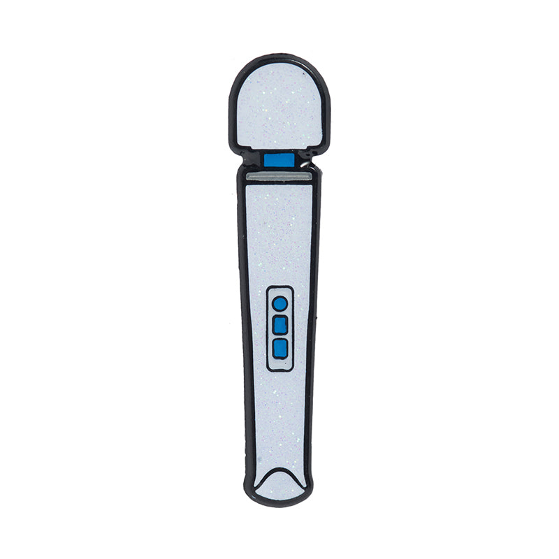 Magic Wand Rechargeable Enamel Pin by Vibratex Inc.