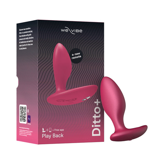 We-Vibe Ditto+ Rechargeable Remote Control Vibrating Anal Plug Cosmic Pink by We-Vibe