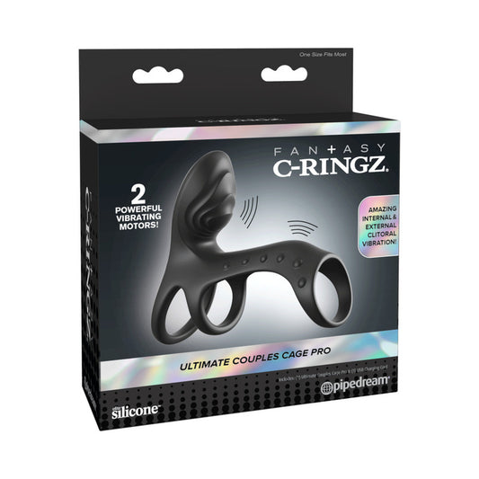 Fantasy C-Ringz Ultimate Couples Cage Pro Black by Pipedream