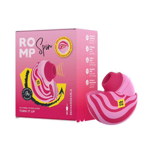 ROMP Spin Travel Rechargeable Clitoral Stimulator by We-Vibe