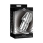Master Series Dicked Clear Hollow Anal Plug XLarge