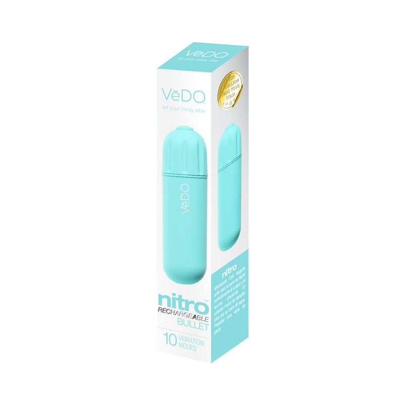 VeDO Nitro Rechargeable Bullet Vibe Turquoise