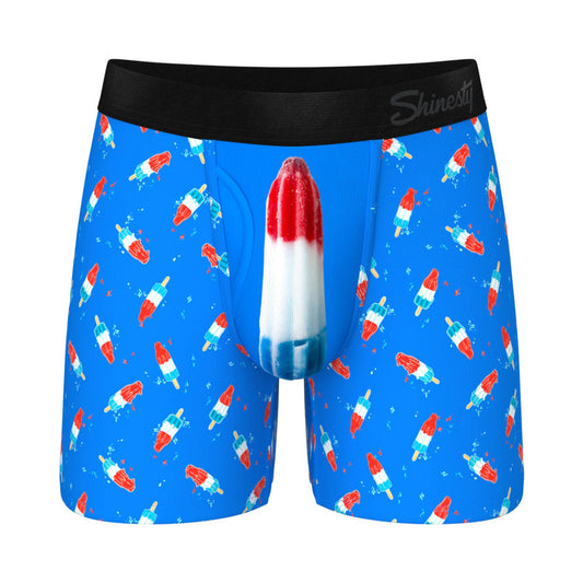 Shinesty The Popsicle Stick Apex USA Ball Hammock Pouch Underwear with Fly M by Shinesty