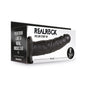 RealRock Realistic 8 in. Hollow Strap-On Black by Shots America LLC