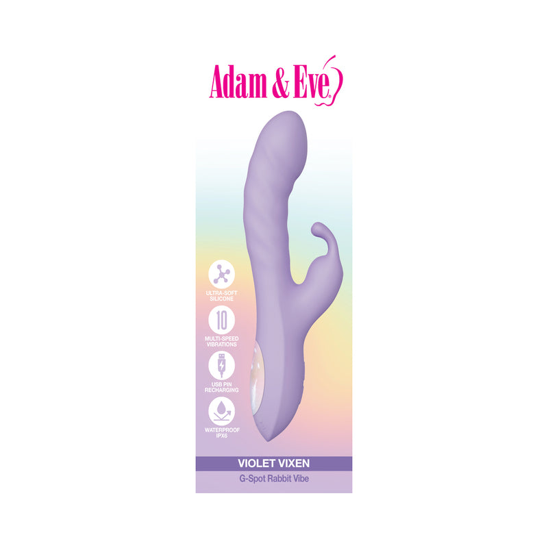 Adam & Eve Violet Vixen G-Spot Rabbit Vibe by PHE/Adam and Eve