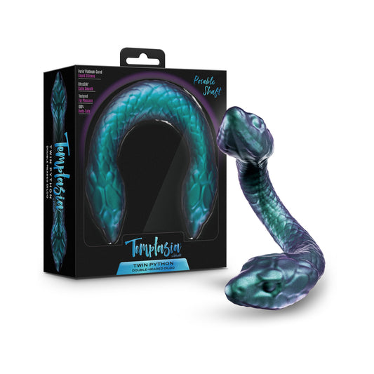 Temptasia Twin Python Double Headed Snake Dildo Dark Milennia by Blush