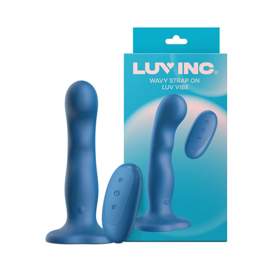 Luv Inc Ws38: Wavy Strap On Luv Vibe Blue by Vvole