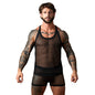 Male Power Fishnet 2.0 Tank Top Black L/XL