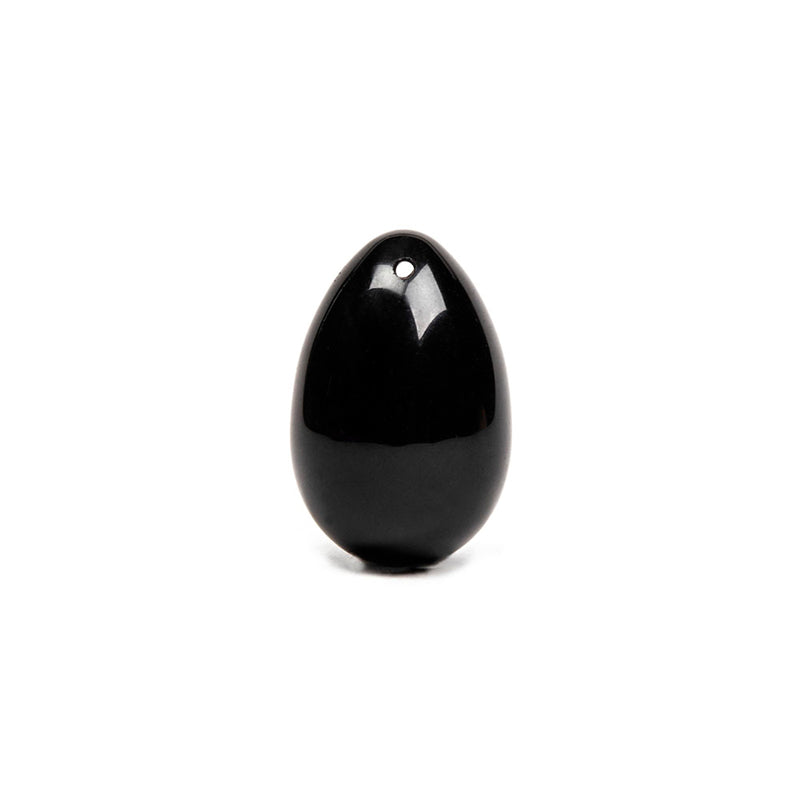 Chakrubs Xaga Yoni Egg Obsidian (drilled) by Dame Products