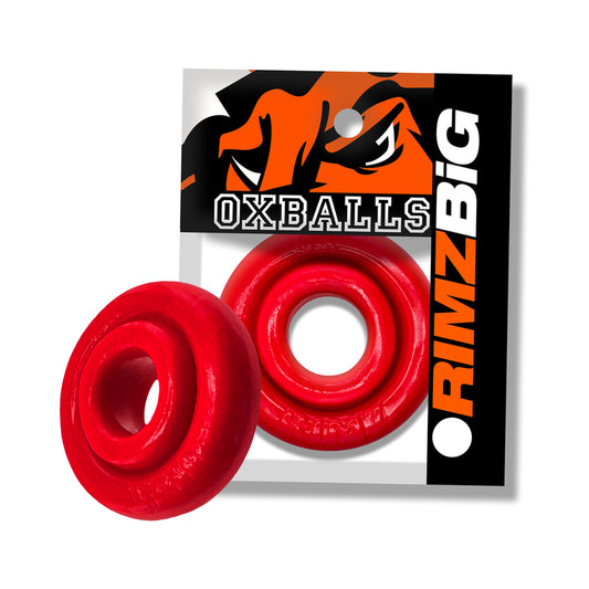 Oxballs Rimz Big Single Ring Red by Blue Ox Designs, Oxballs