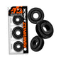Oxballs Rimringz Multi Size 3-Pack Black