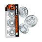 Oxballs Rimringz Multi Size 3-Pack Clear