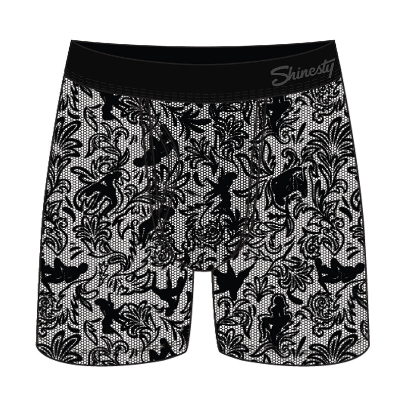 Shinesty The Racy & Lacy Provocative Lace Ball Hammock Pouch Underwear with Fly S