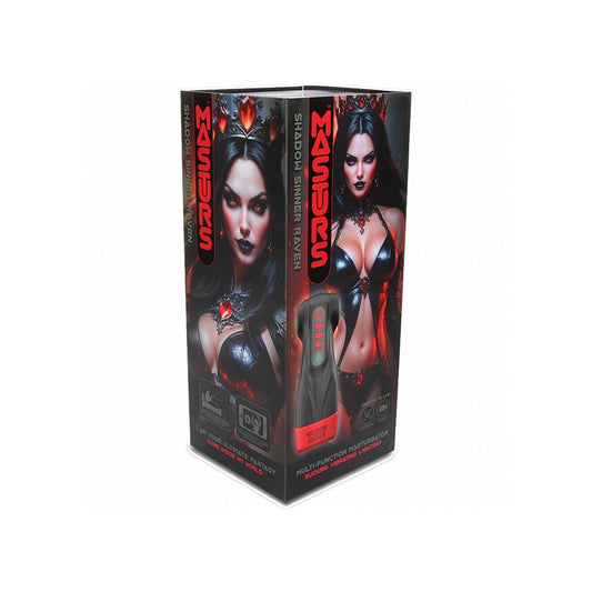 Masturs Raven Shadow Sinner Multi Function Masturbator by Shots America LLC