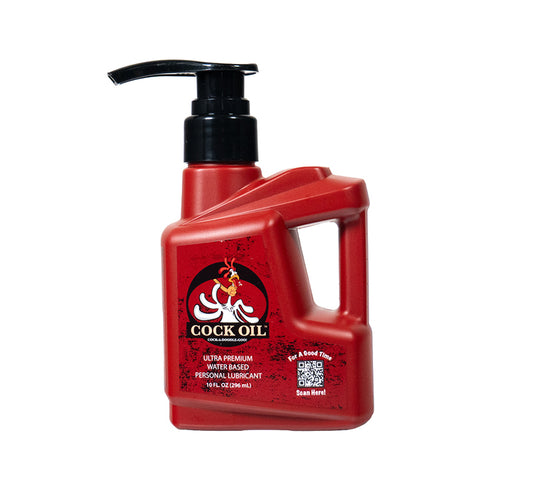 Cock Oil Water-Based Lubricant Plastic Bottle with Pump Top 10 oz. by Cock Oil (Travel Assets DBA Cock Oil)