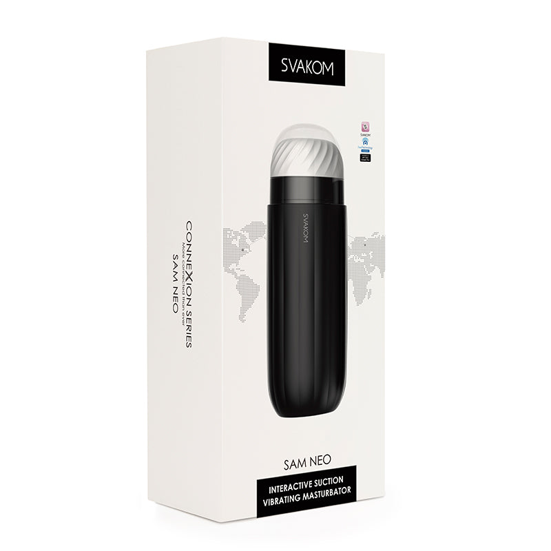 Sam Neo App Controlled Stroker Black by Svakom
