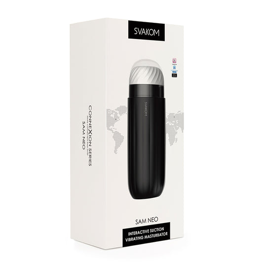 Sam Neo App Controlled Stroker Black by Svakom