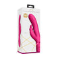 VIVE MAY Rechargeable Dual Pulse-Wave Silicone Rabbit Vibrator Pink