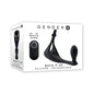 Gender X Back It Up Rechargeable Lasso C-Ring and Plug with Remote Silicone Black by Evolved