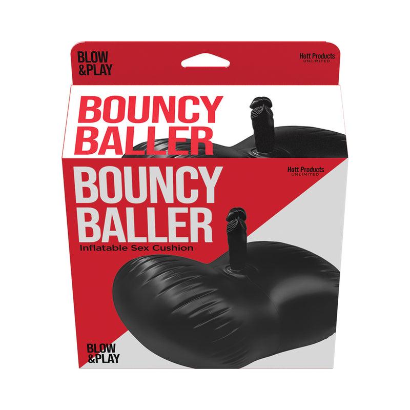 Bouncy Baller Inflatable Cushion with Dildo and Foot Pump by Hott Products Unlimited
