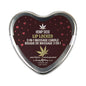 Earthly Body Hemp Seed 3-in-1 Valentine Heart Massage Candle Lip Locked 4.7 oz. by Earthly Body