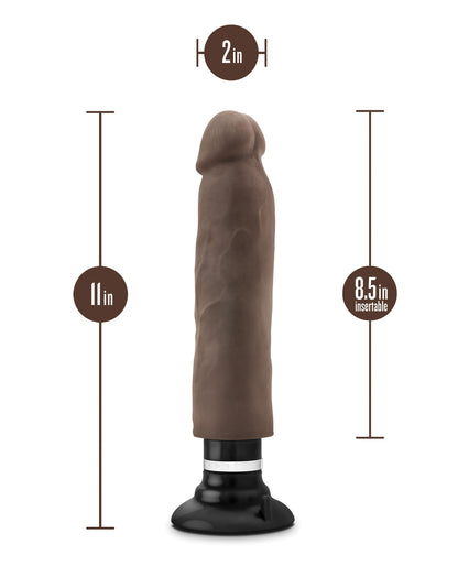 Blush Au Naturel 11" Sensa Feel Magnum Vibrating Dong - Chocolate by Au Naturel