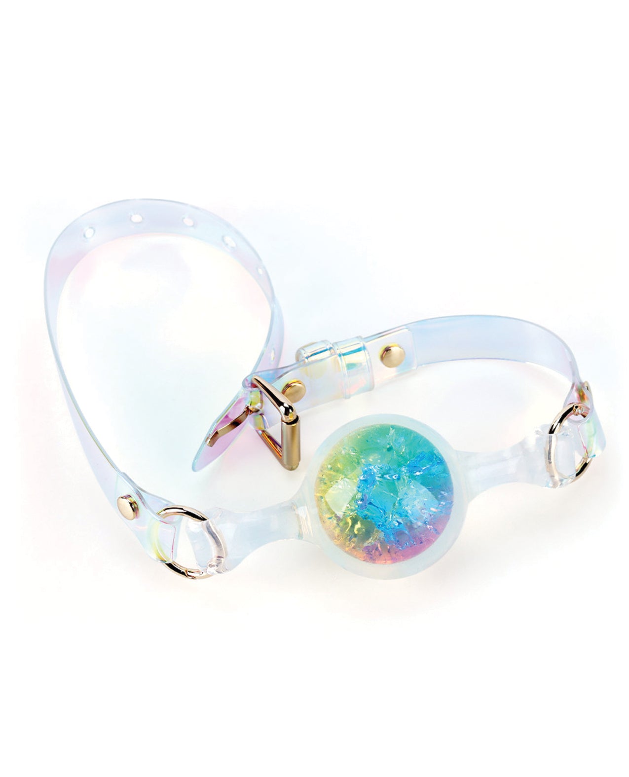 Luxe Prism Small Ball Gag - Rainbow by Pinkelephant