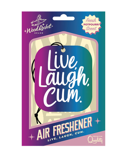Wood Rocket Live Laugh Cum Air Freshener - Potpourri by Wood Rocket