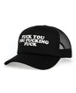 Wood Rocket Fuck You You Fucking Fuck Trucker Hat - Black by Wood Rocket