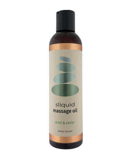 Sliquid Balance Massage Oil - 8.5 oz Cedar Mint by Sliquid