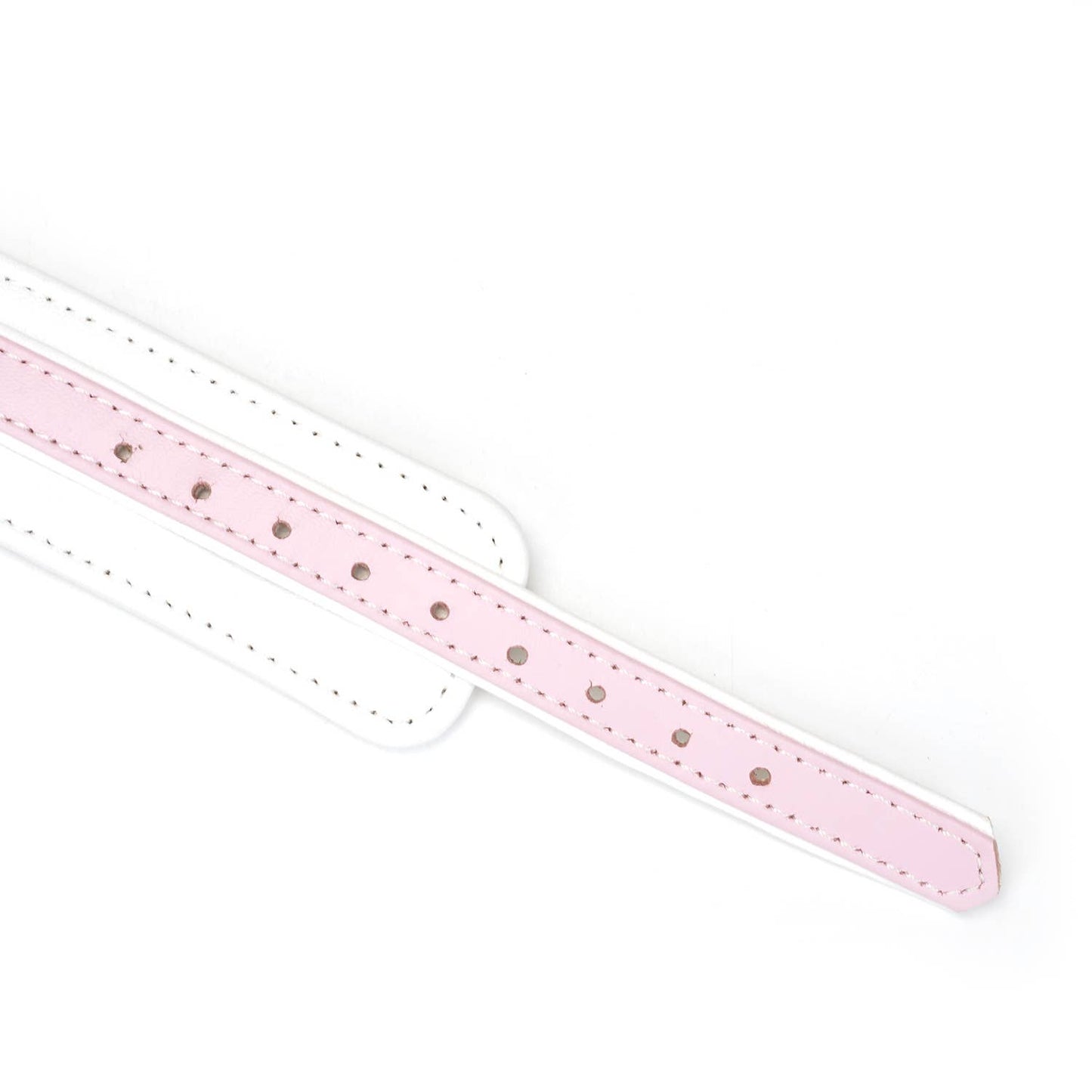 Liebe Seele- White & Pink Fairy Leather Collar with Leash