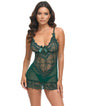 Valentine Lacey Babydoll w/G-String - Green SM by Oh La La Cheri