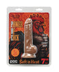Power of Cock 7" Dildo - Dark Tan by Power of Cock