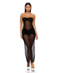 Private Party Glitter Dress w/Thong - Black XL by Forplay