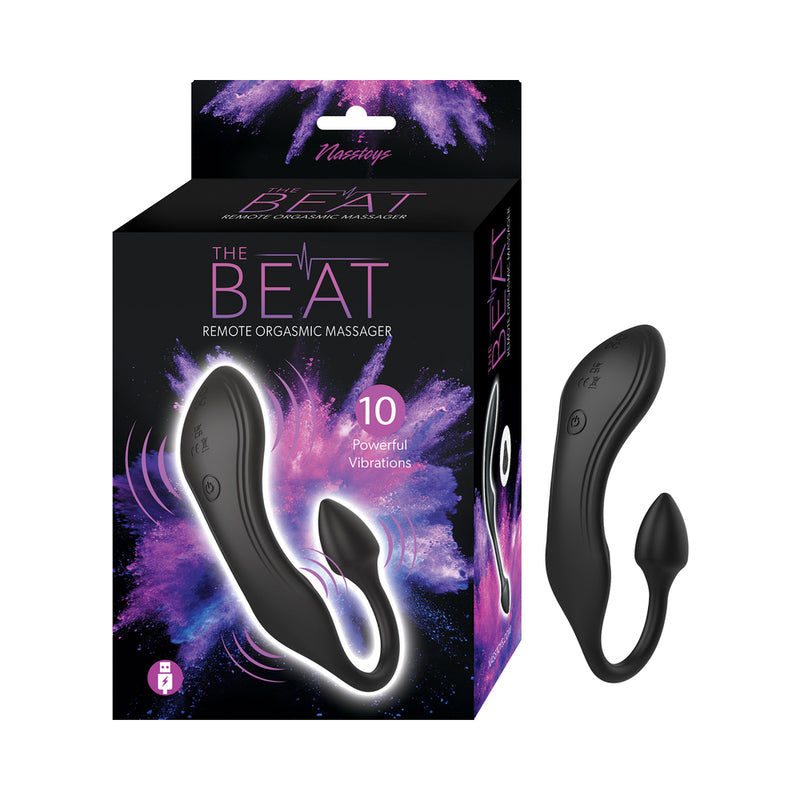 The Beat Remote Orgasmic Massager Black by Nasstoys