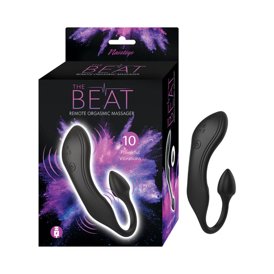 The Beat Remote Orgasmic Massager Black by Nasstoys