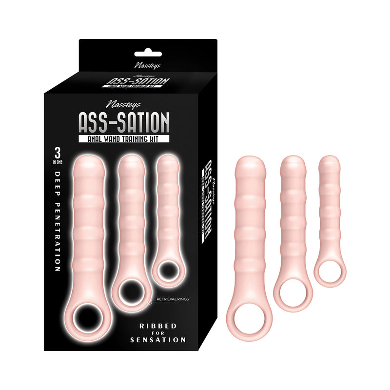 Ass-Sation Anal Wand Training Kit Beige by Nasstoys